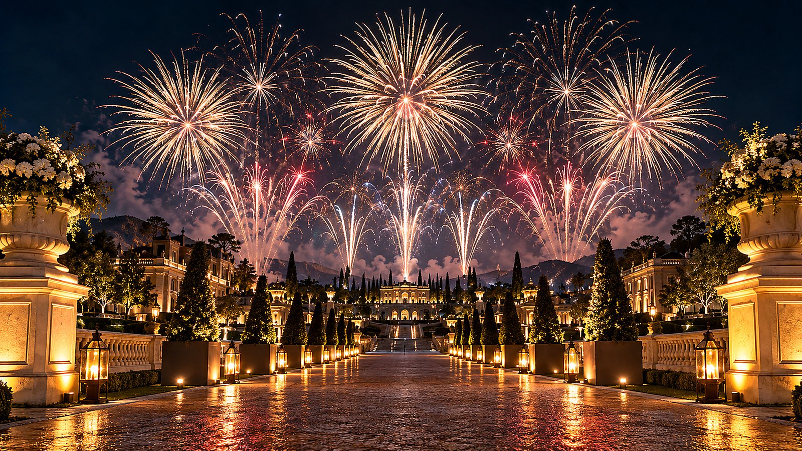 Spectacle pyrotechnique de prestige